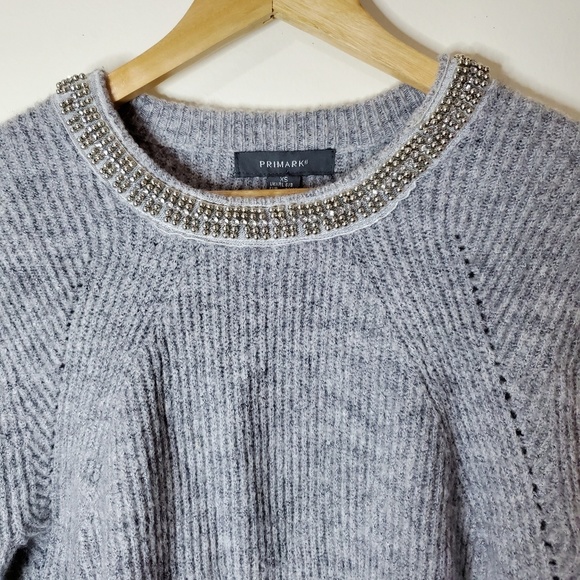 Primark Embellished Neck Sweater Size XS - Picture 2 of 7